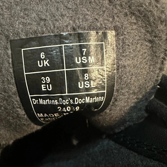 Dr. Martens Doc 1460 Boots black size 7 - Picture 10 of 10
